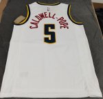 NBA 5 Caldwell-pope Nuggets Maillot blanc